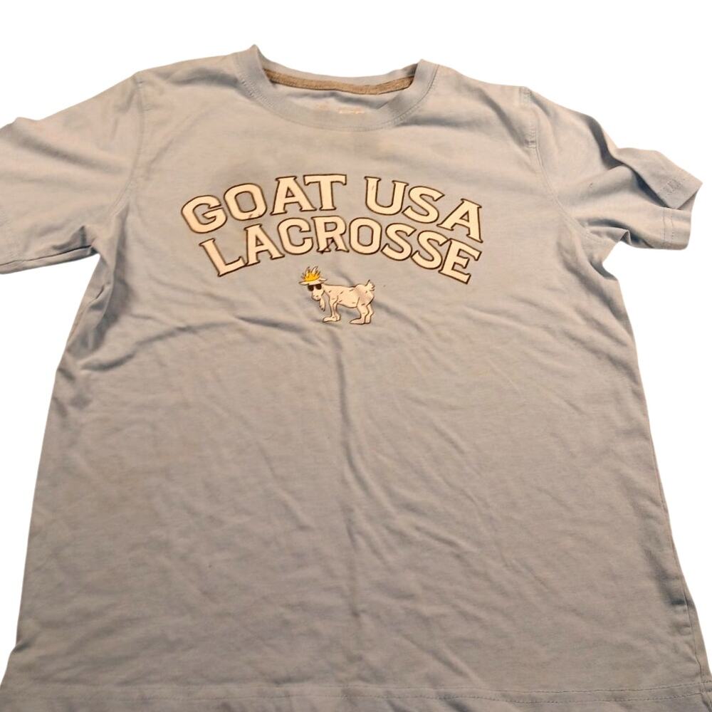 GOAT USA Youth Boys Blue Lacrosse T-Shirt - Size: Large - Picture 3 of 6